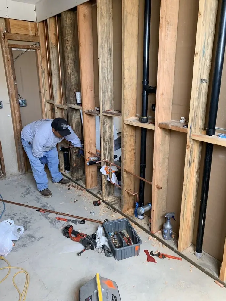 Commercial rough-in plumbing for Gas Line Repair in Springville